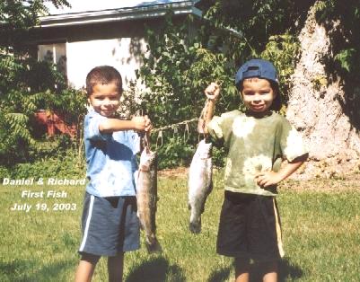 Danial & Richard - First Fish
