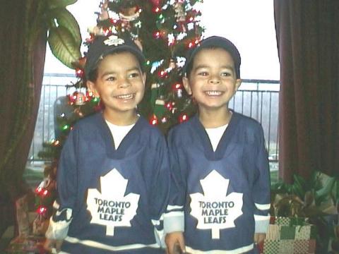 Richard & Daniel, Birthday Sweaters, 2002